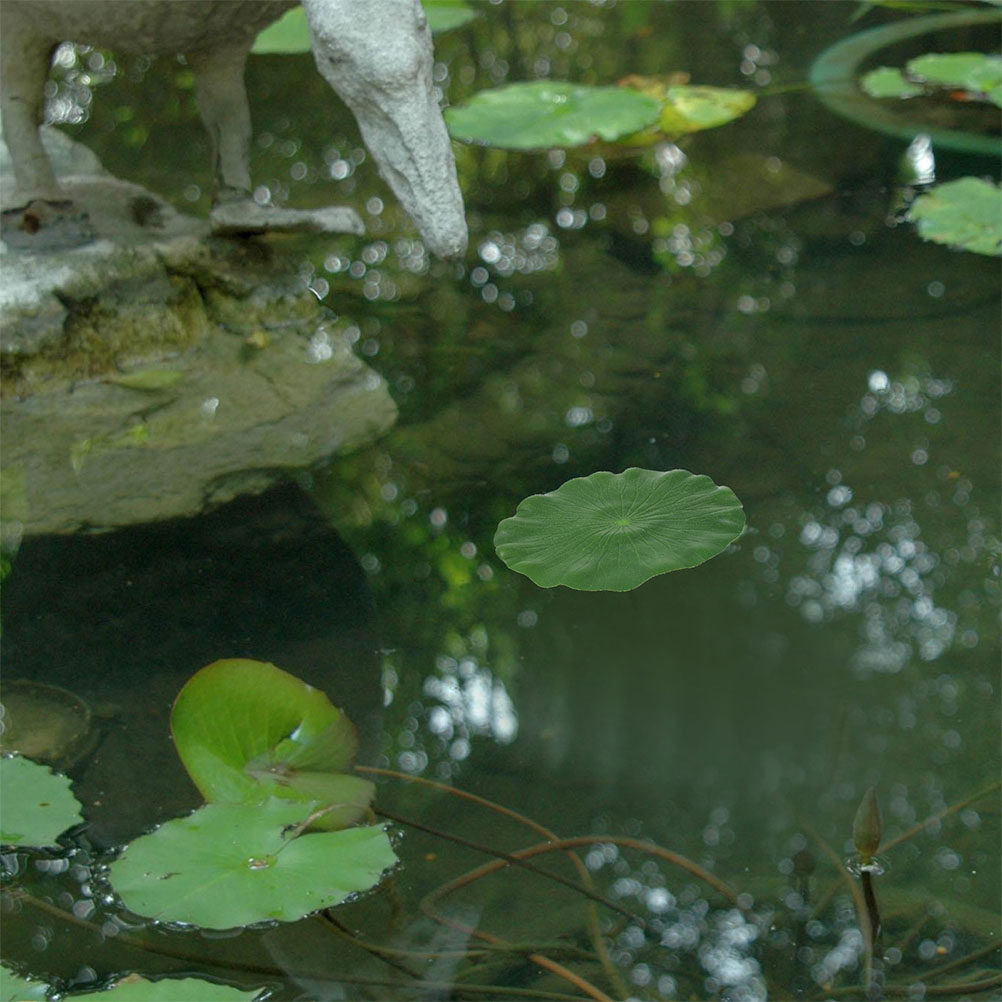 Aquarium Plant - 15개 인조 백합 잎사귀, 수조, 수영장,