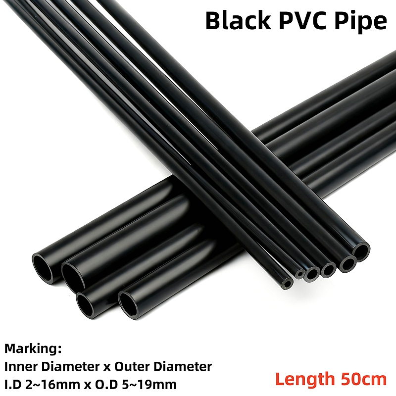 Planted Aquarium Youtube - 2~5PCS 50cm O.D 5~19mm 검정색 PVC