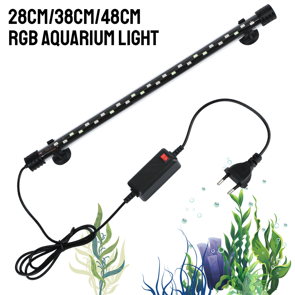 Aquarium Plant Light - 90~260V 수족관 잠수정 램프 RGB 물고기