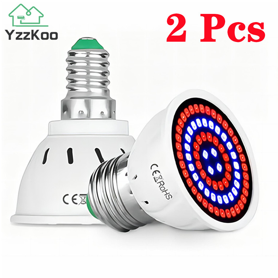 Aquarium Plant Root Tabs - 2Pcs LED 성장 전체 스펙트럼 전구