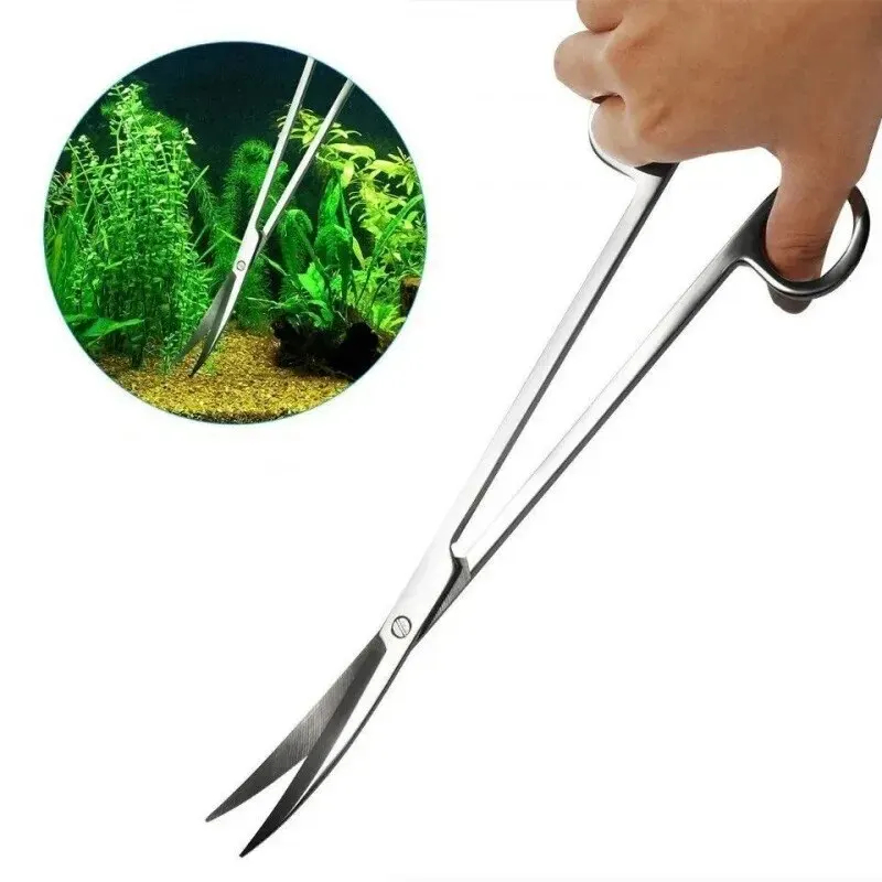 Planted Aquarium Kit - 수족관 가위, 매우 긴 스테인레스 스틸