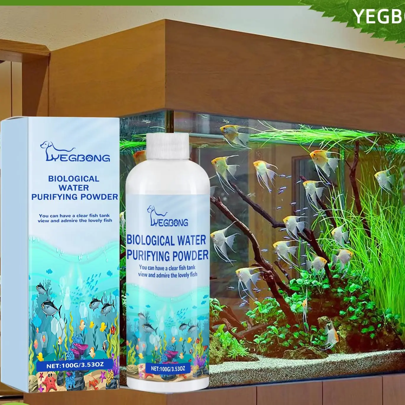 생물학적 수족관 조류 제어 파우더 - 어항용 빠른 물  - Planted Aquarium Algae Control 리뷰 및 가격