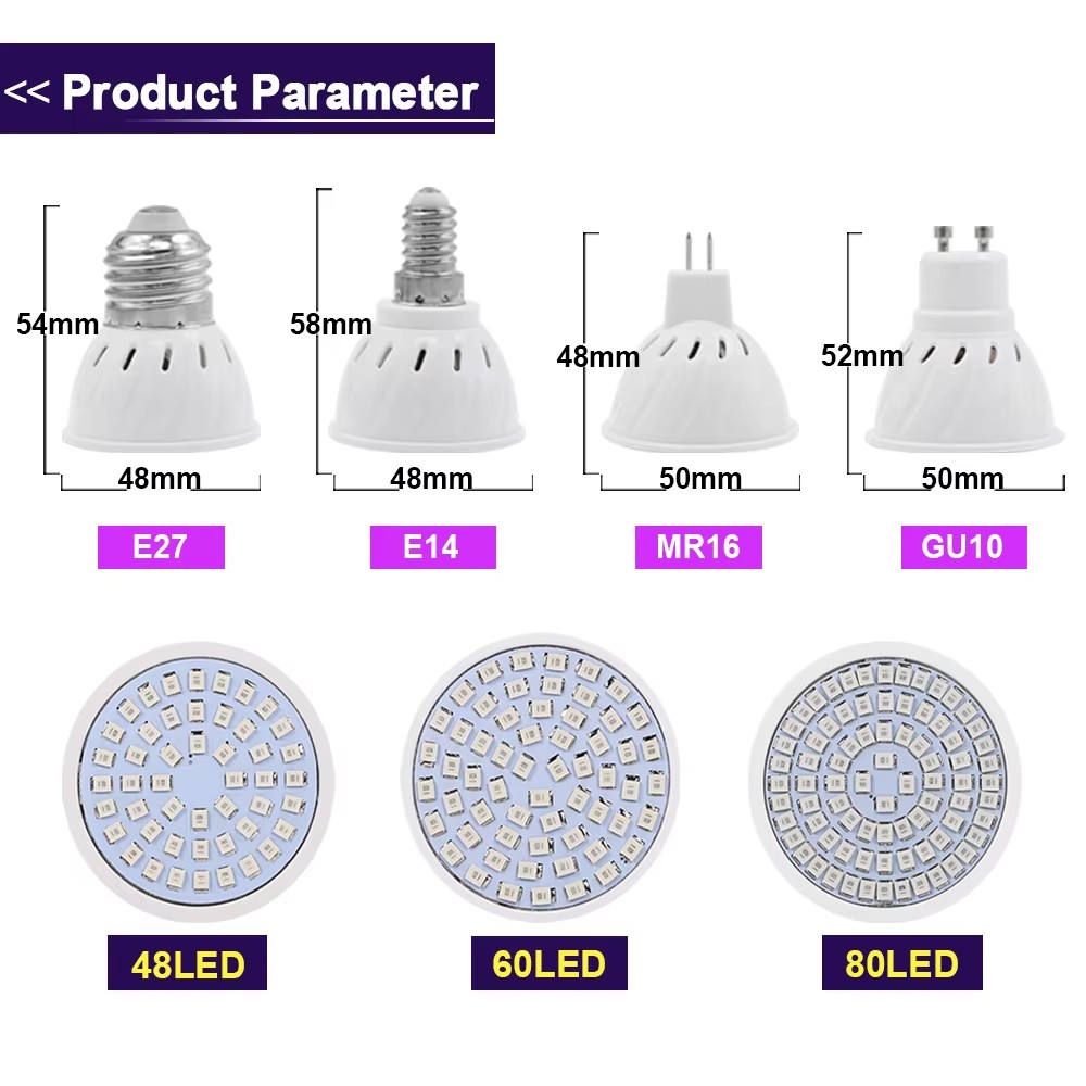 2 개/몫 LED 성장 전구 E27 E14 GU10 M - Aquarium Plant Root Tabs 리뷰 및 가격
