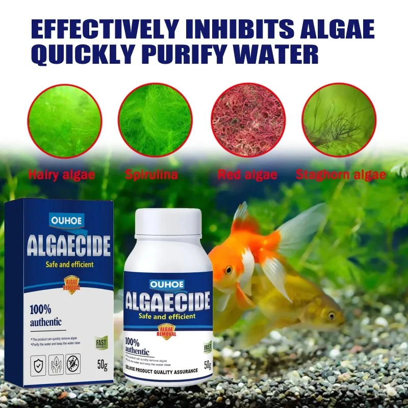 50g 고효율 수족관 연못 조류 및 이끼 제거제, 녹조 - Planted Aquarium Equipment 리뷰 및 가격