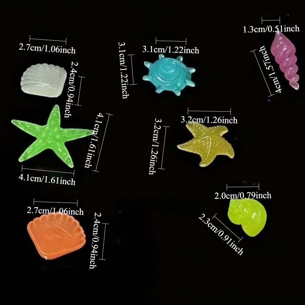 빛나는 해양석, 형광 조개껍데기, 화려한 불가사리 -  - Planted Aquarium Equipment 리뷰 및 가격