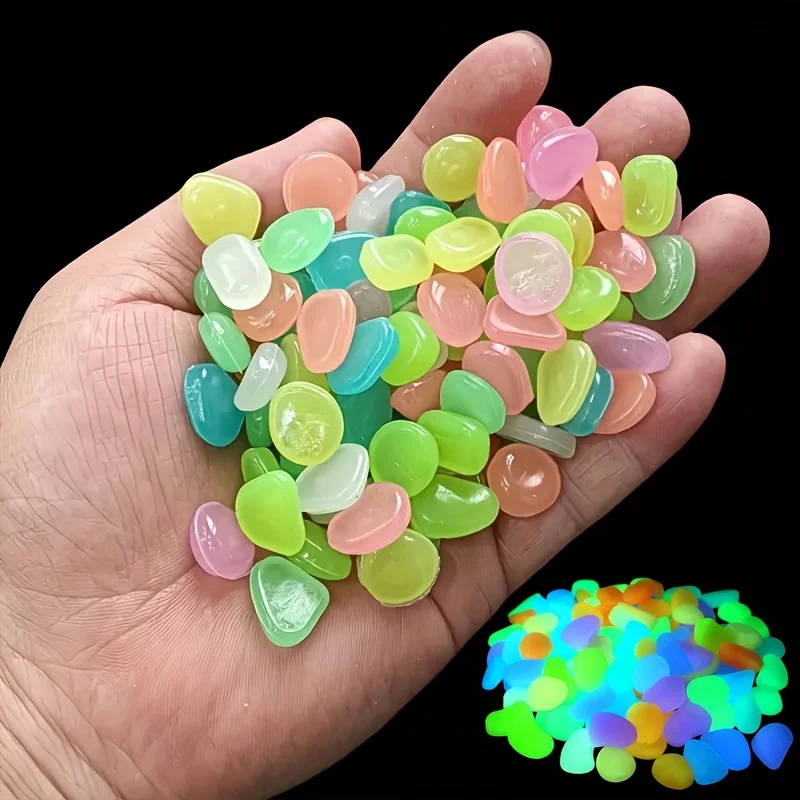 50-200pcs 어둠 속에서 빛나는 조약돌 빛나는 미 - Planted Aquarium Equipment 리뷰 및 가격