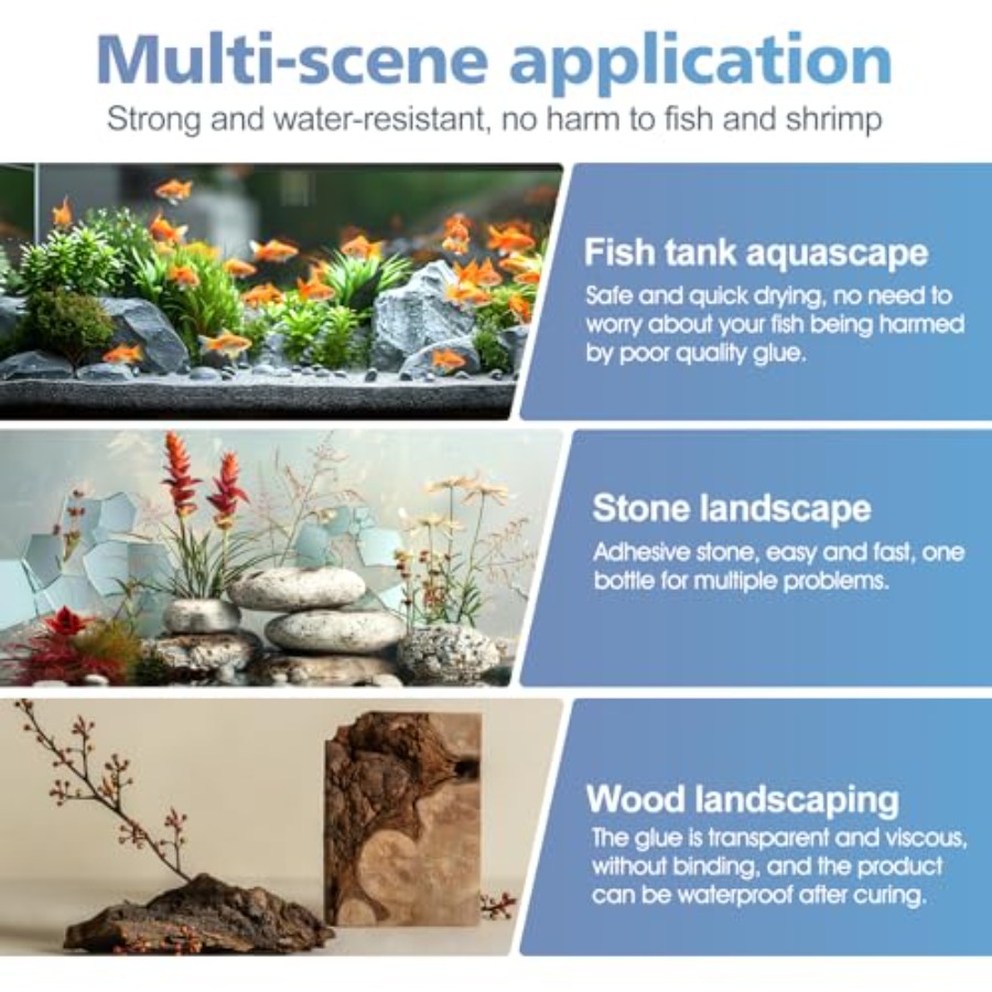 수족관용 접착제, 슈퍼 리프 글루는 DIY 식물, 바위 - Aquarium Plant Glue 리뷰 및 가격