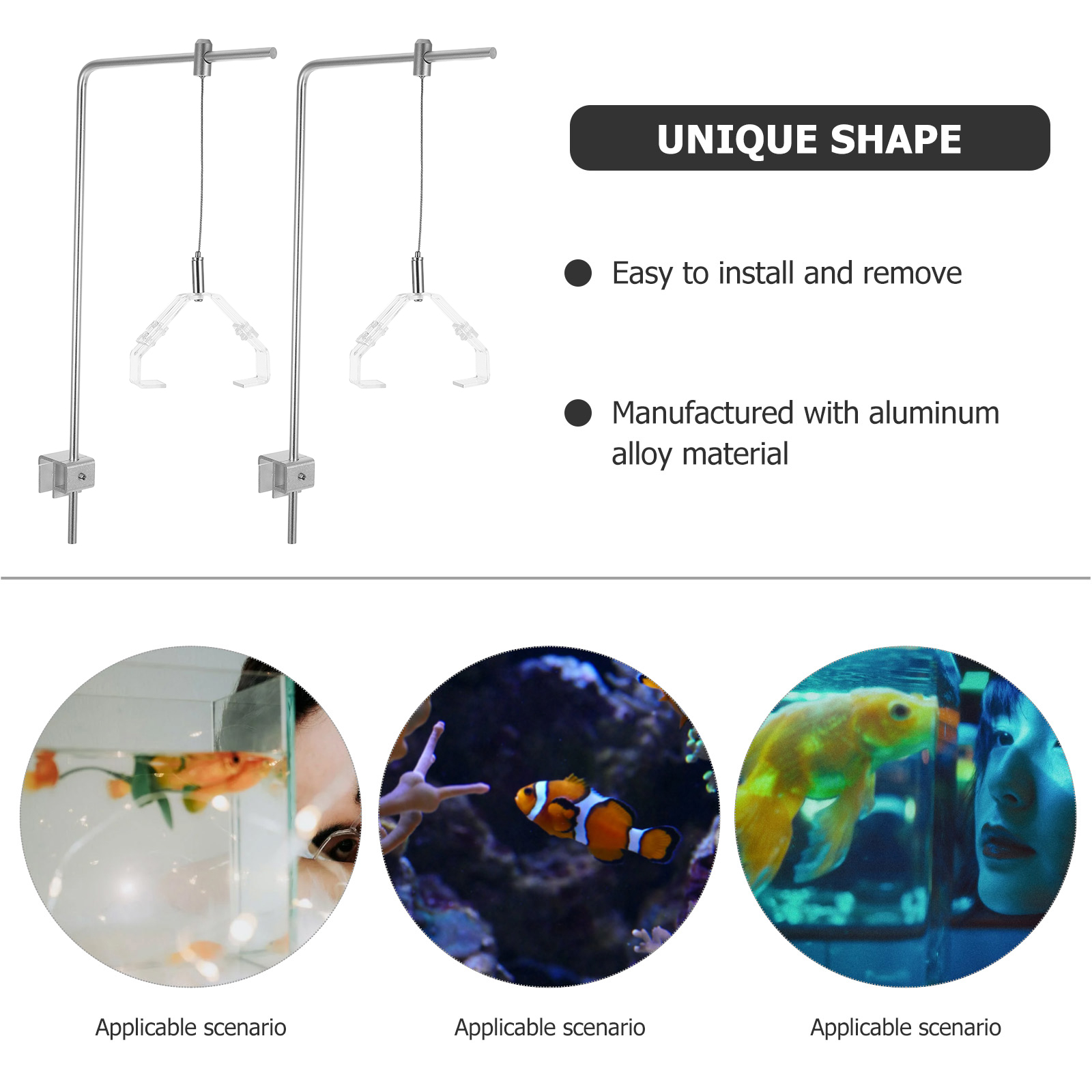 클립과 2pcs 수족관 빛 홀더 알루미늄 합금 물고기  - Aquarium Plant Light 리뷰 및 가격