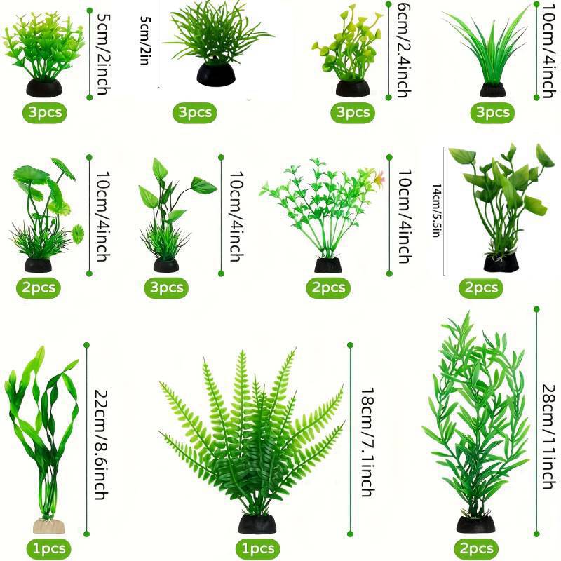 수족관 장식 세트 인조 플라스틱 식물 어항용 플라스틱  - Planted Aquarium Kit 리뷰 및 가격