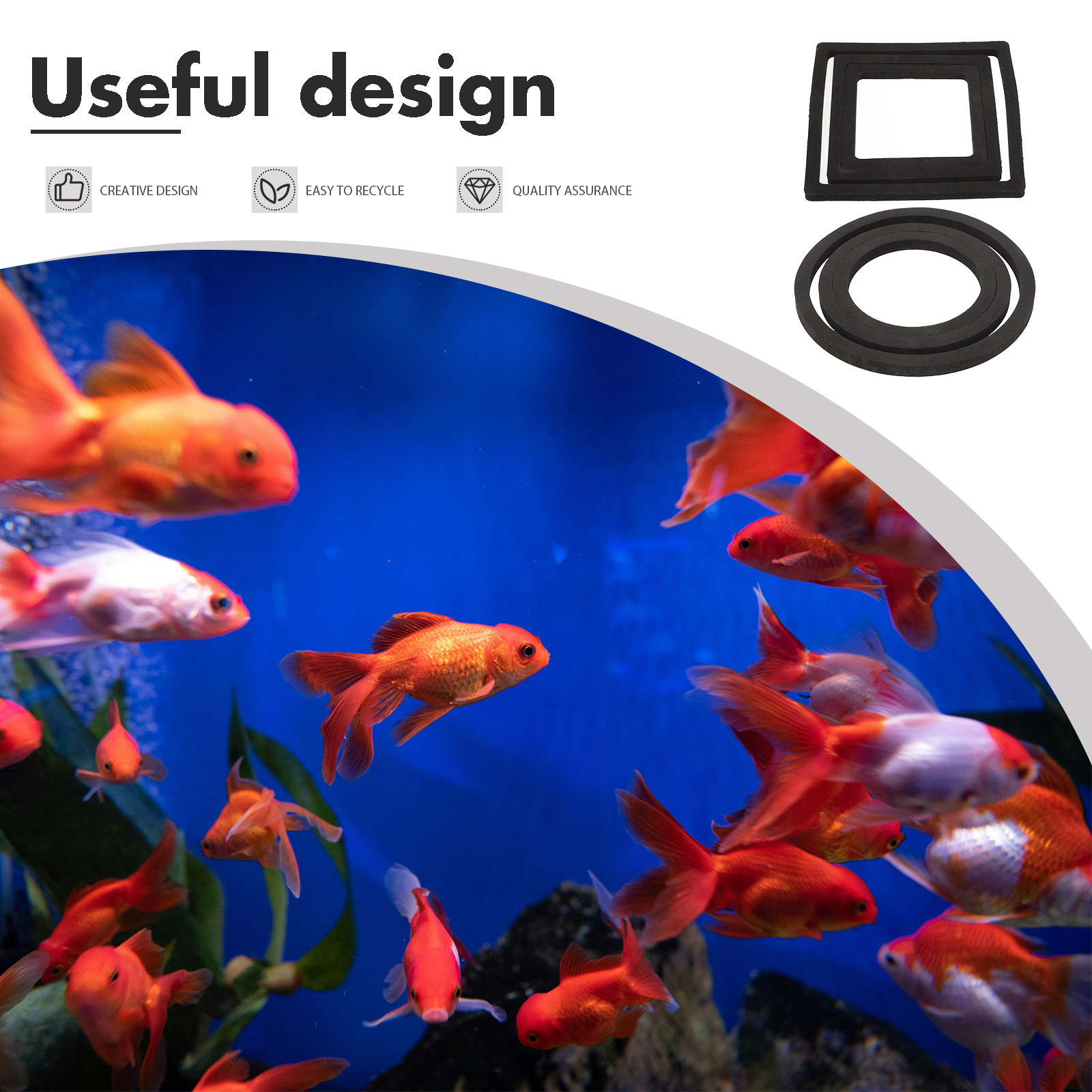 6Pcs 물고기 먹이 링 플로팅 플랜트 링 수족관 폼  - Aquarium Planted Tank Setup 리뷰 및 가격