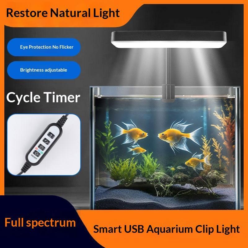 풀 스펙트럼 LED 수족관 조명 360도 조절 가능 타 - Aquarium Plant Light 리뷰 및 가격
