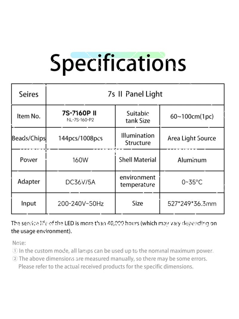 수족관 LED 조명 160W RGB 풀 스펙트럼 WIF - Aquarium Plant Light 리뷰 및 가격